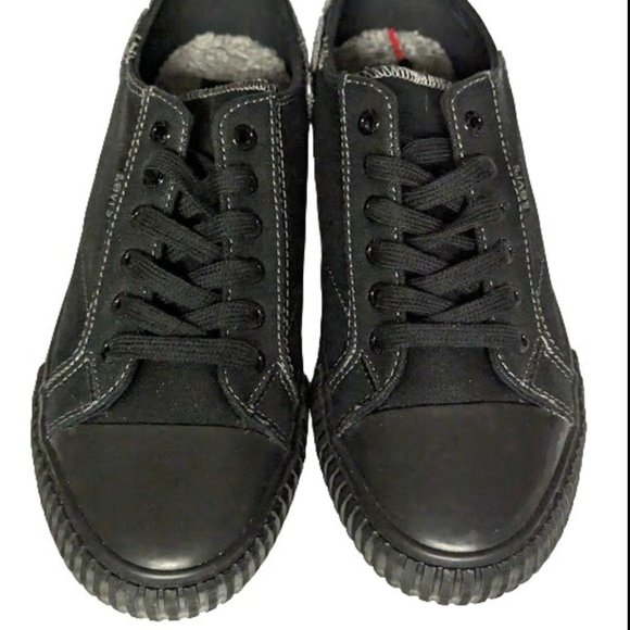Levi's Womens Black Anika Logo Classic Sporty Fashion Sneaker Shoe Size 8 NWOB - Picture 3 of 8
